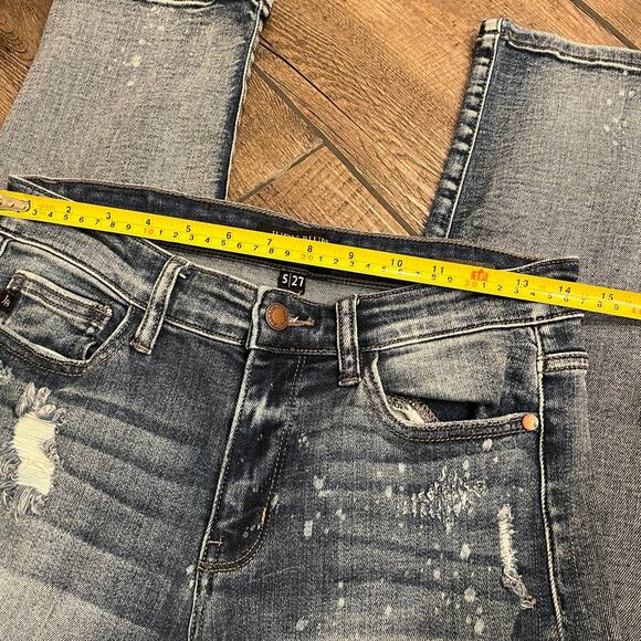 Judy Blue‎ Distressed Skinny Boyfriend Fit Jeans Women’s Size 5/27 - Picture 4 of 6